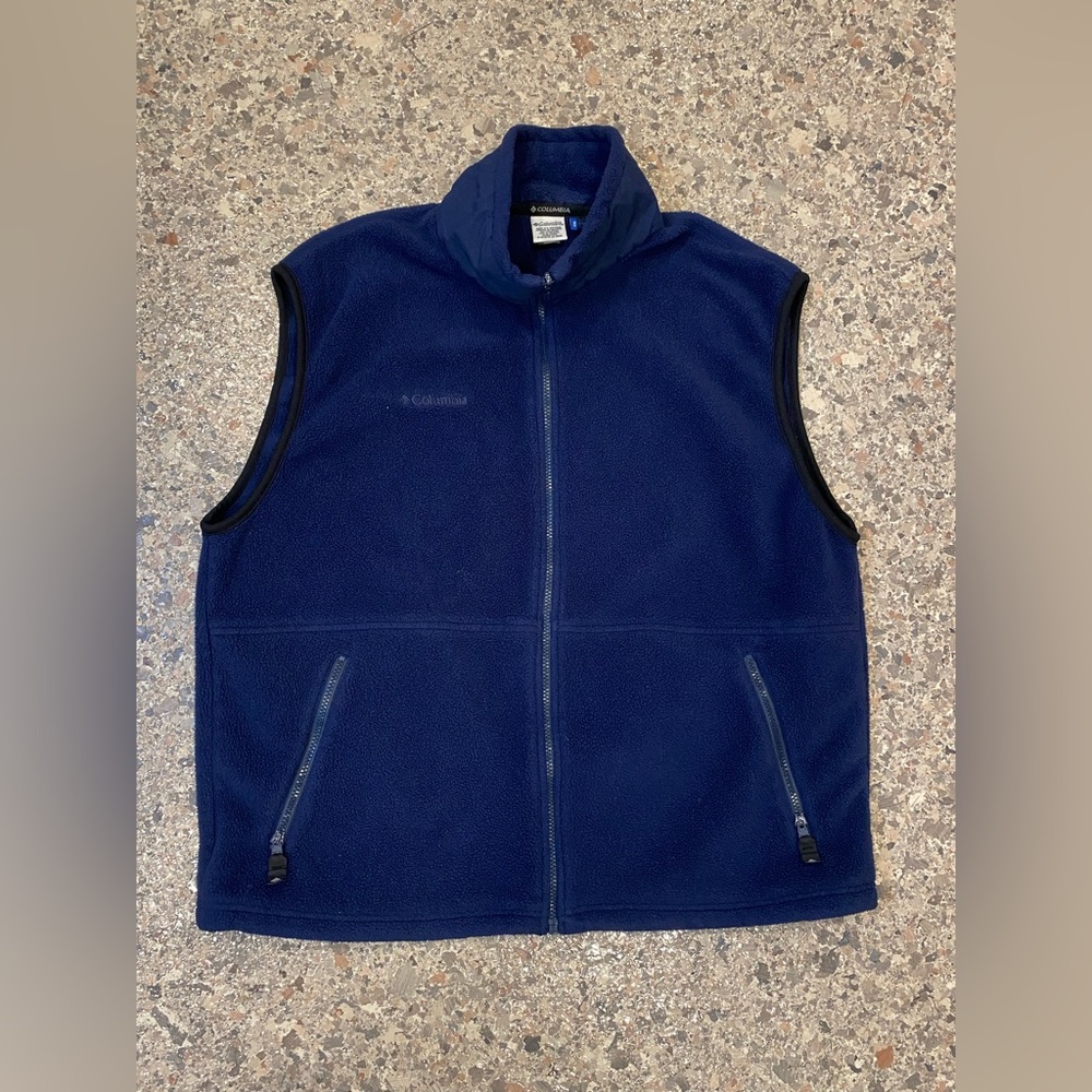 Columbia Men's XL Navy Fleece Vest